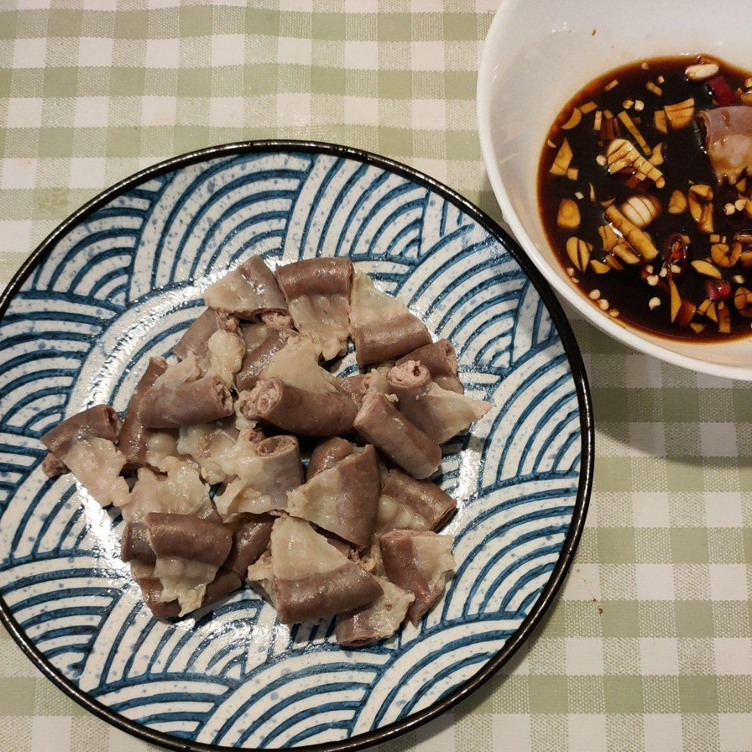 简易潮汕白切猪粉肠