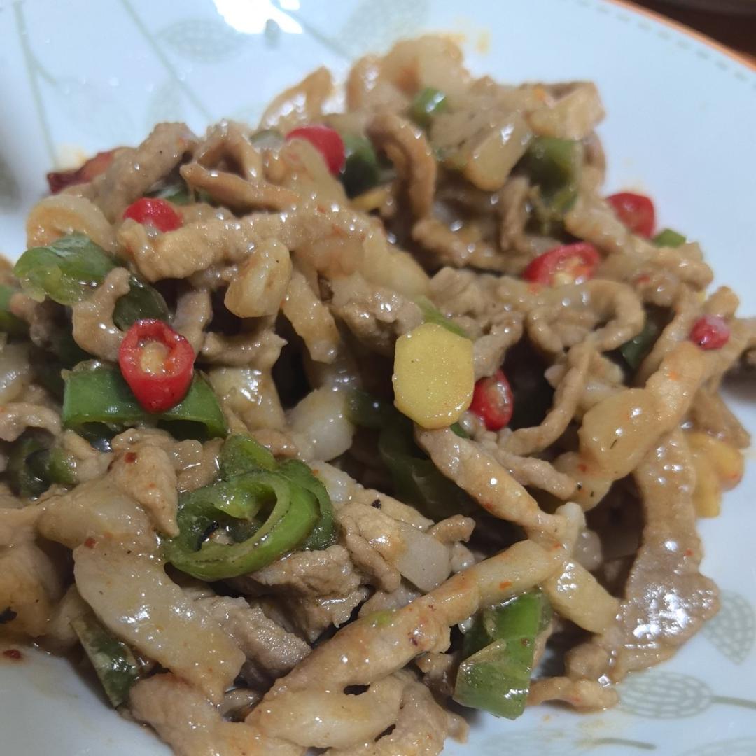 青椒炒肉丝