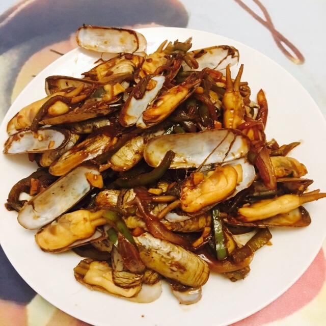 爆炒蛏子
