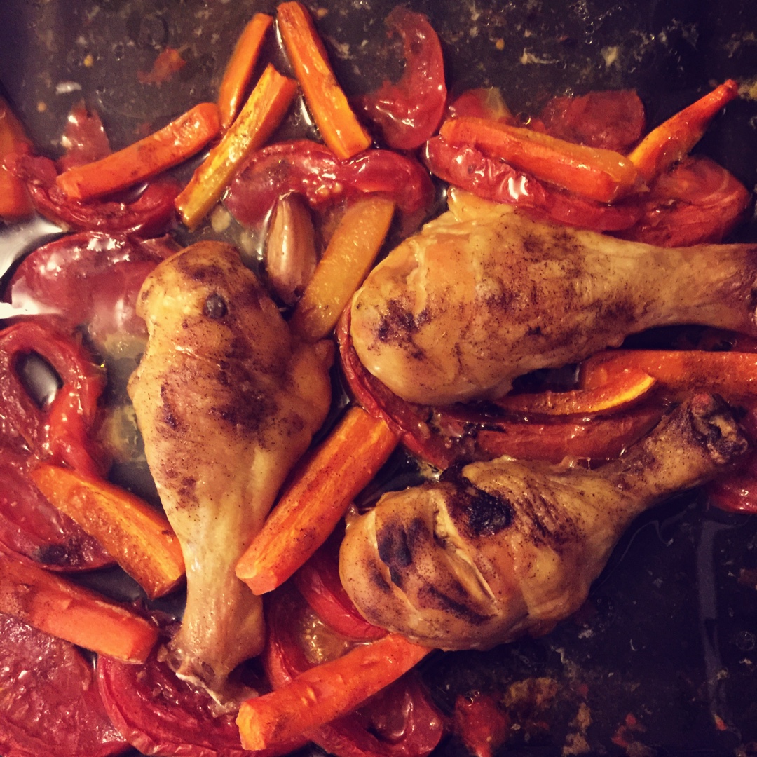 番茄大蒜香草烤鸡腿（庄祖宜）