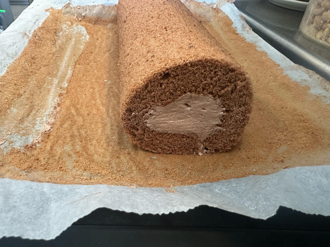 巧克力奶油蛋糕卷