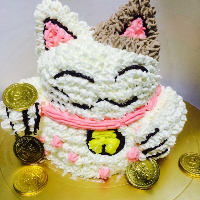 西瓜的第一个恐龙蛋糕