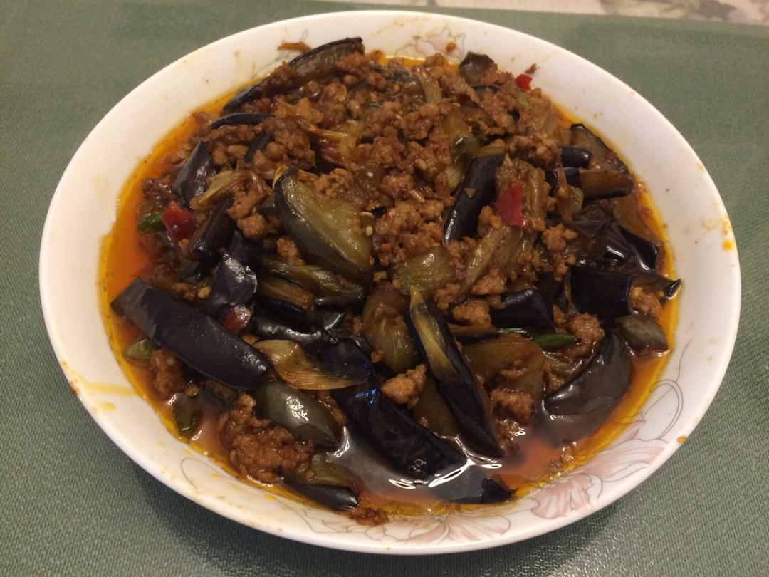 红烧肉沫茄子