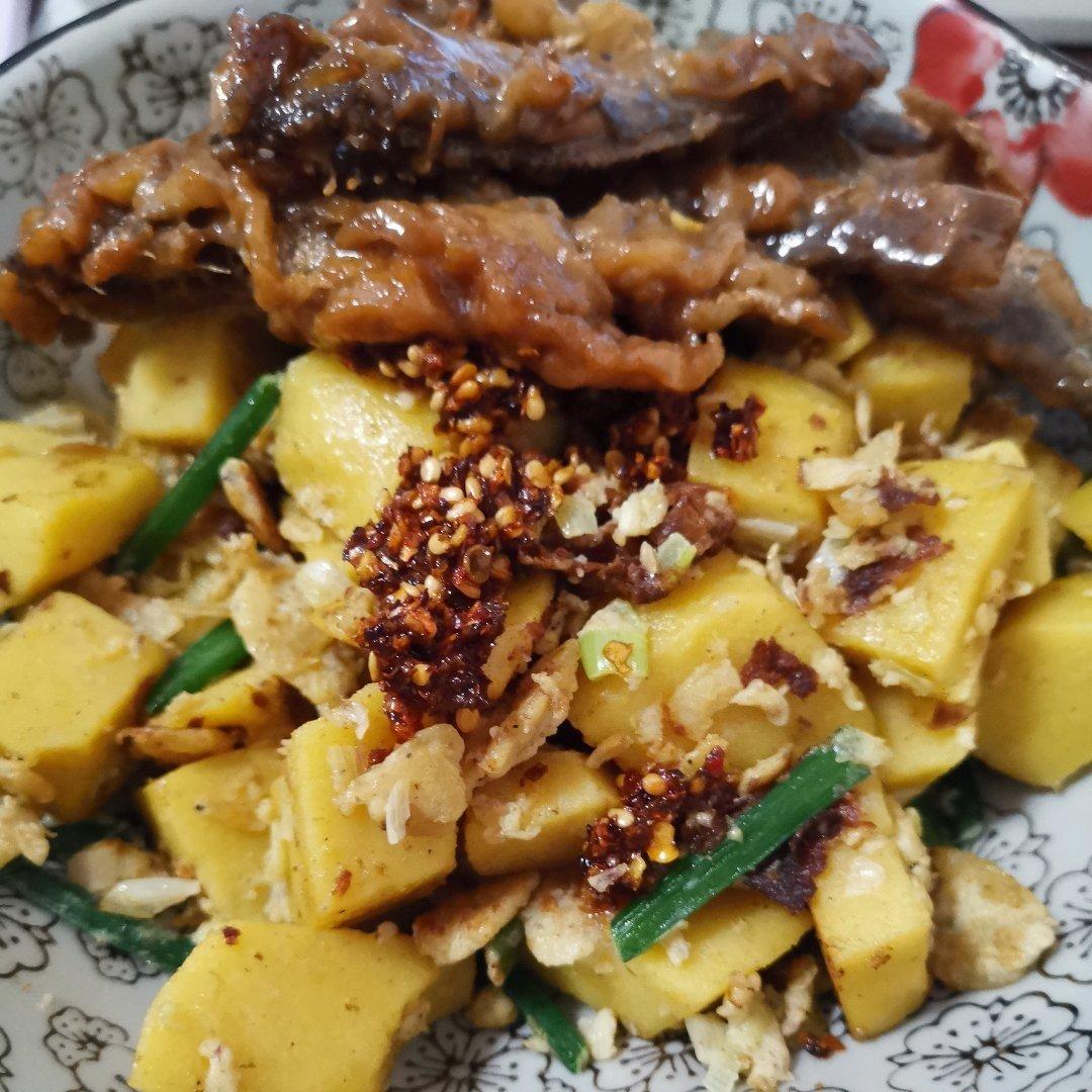 虾皮炒饽饽