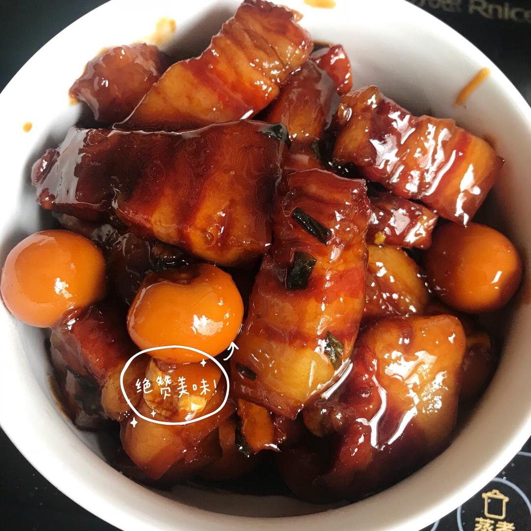 加了鹌鹑蛋后，这盘红烧肉，美味的逆天啦——鹌鹑蛋烧肉（孔瑶食谱）