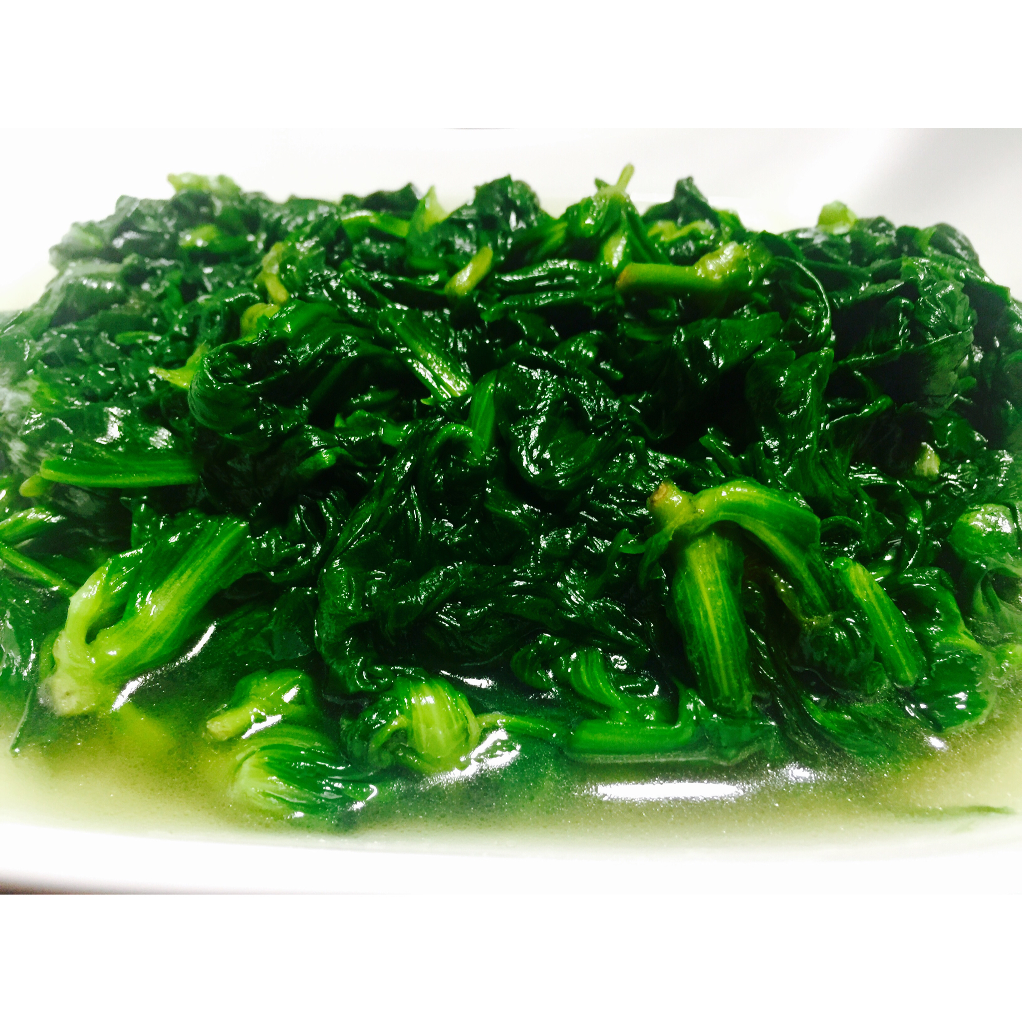 云厨房gege做的清炒蓬蒿菜