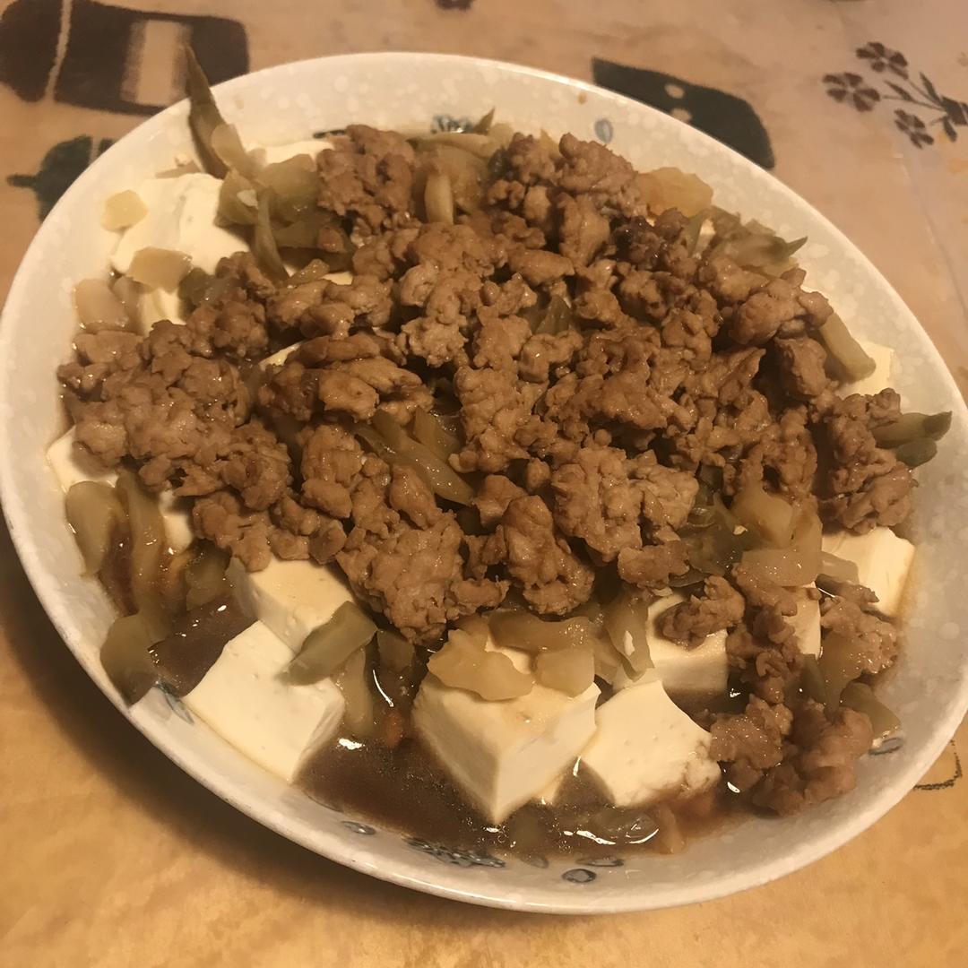 肉末蒸豆腐