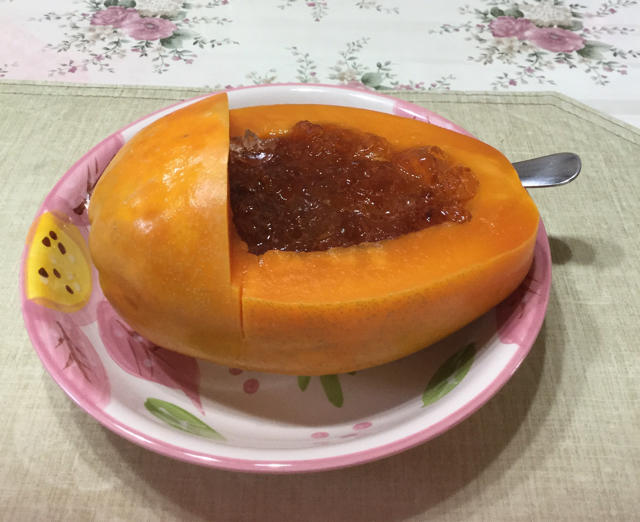 木瓜炖桃胶