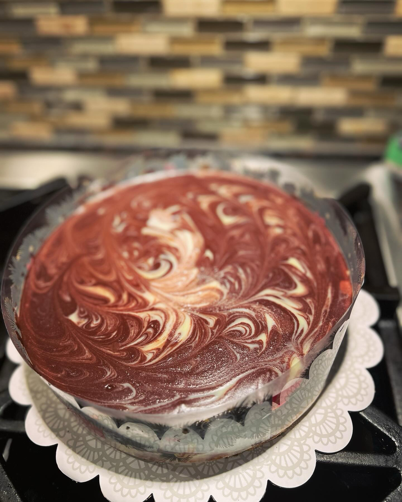 藏不住了 双重口感 全程搅拌搅拌就能成功的巧克力熔岩巴斯克蛋糕！