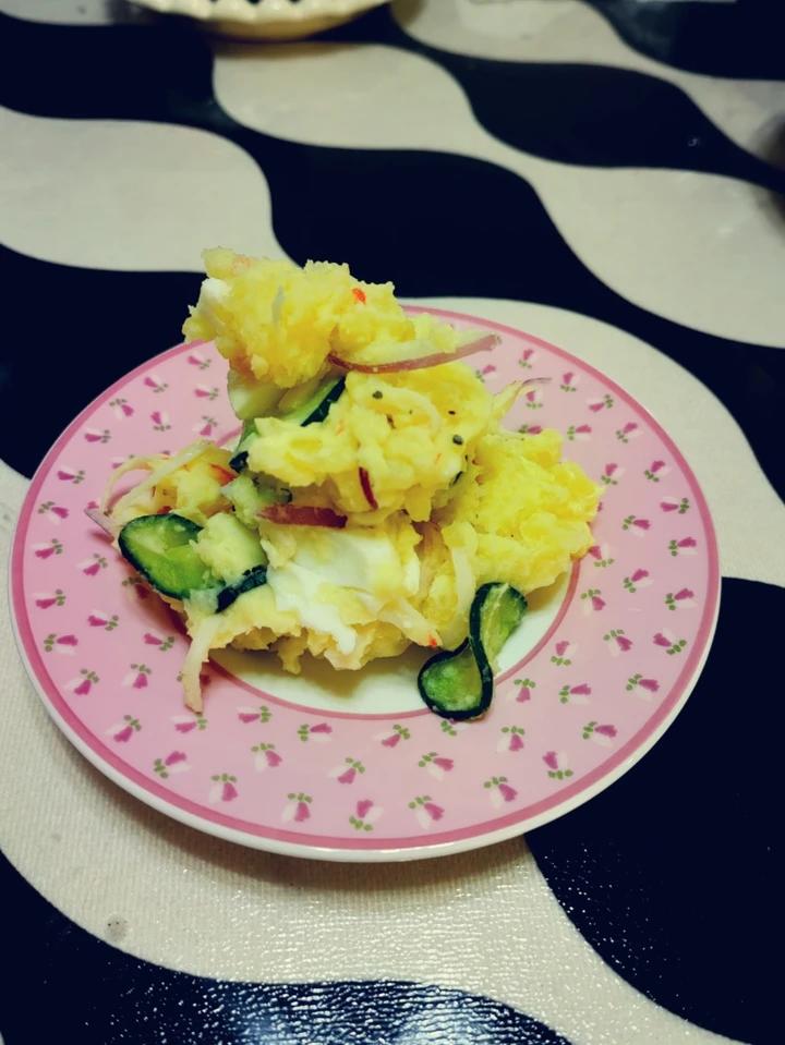 瑞兹的西餐³⁹｜日式蟹柳土豆泥沙拉｜1秒抢光