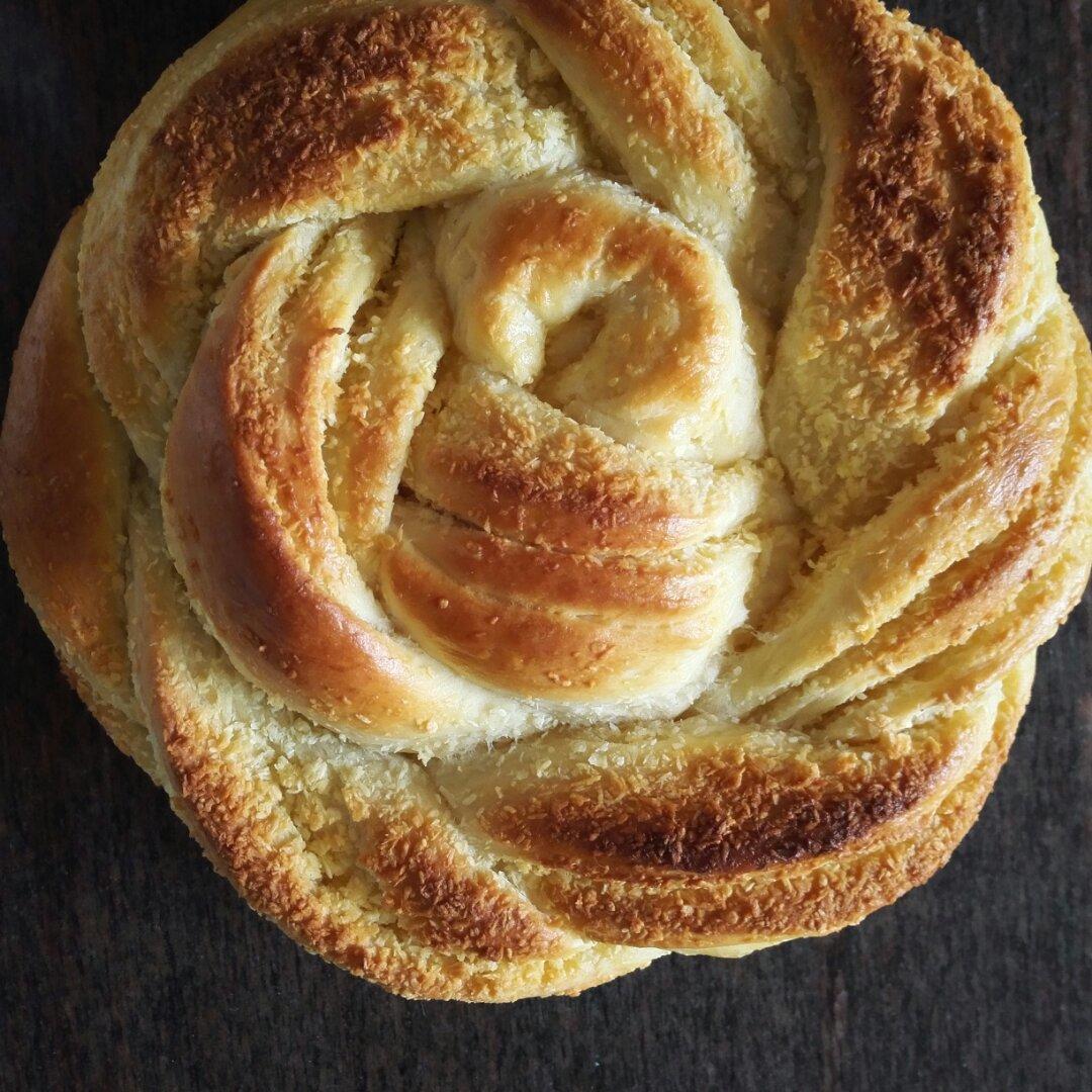 【早安玫瑰】椰蓉玫瑰花朵面包