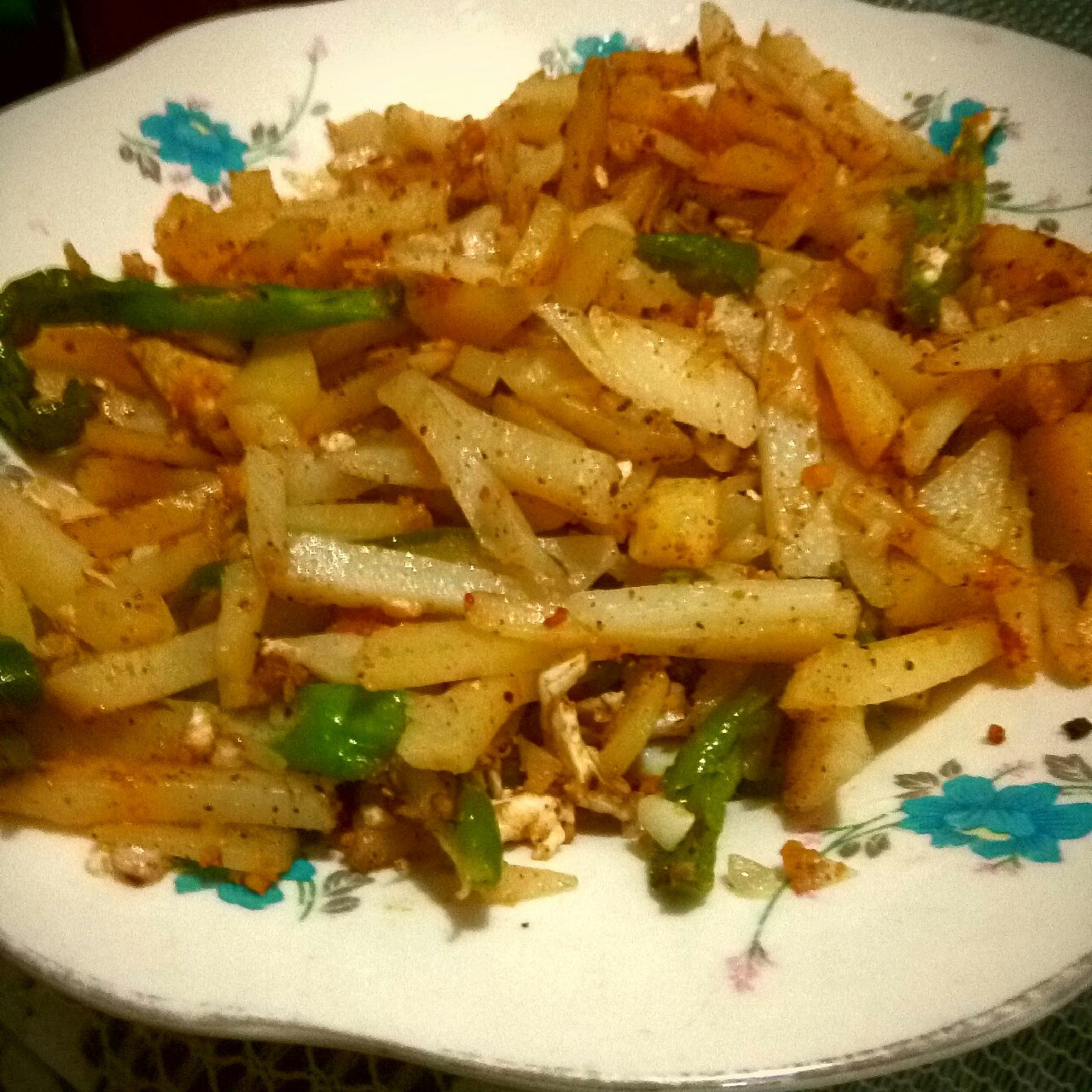 咸鸭蛋黄土豆丝