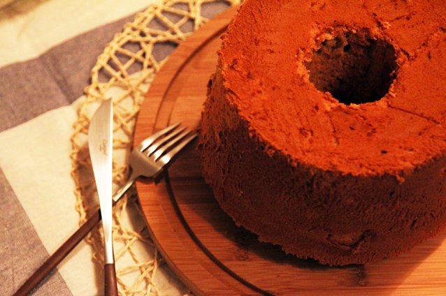 焦糖苹果肉桂戚风蛋糕【Apple Caramel Cinnamon Chiffon Cake】