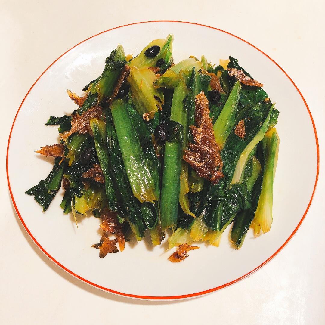 豆豉鲮鱼油麦菜