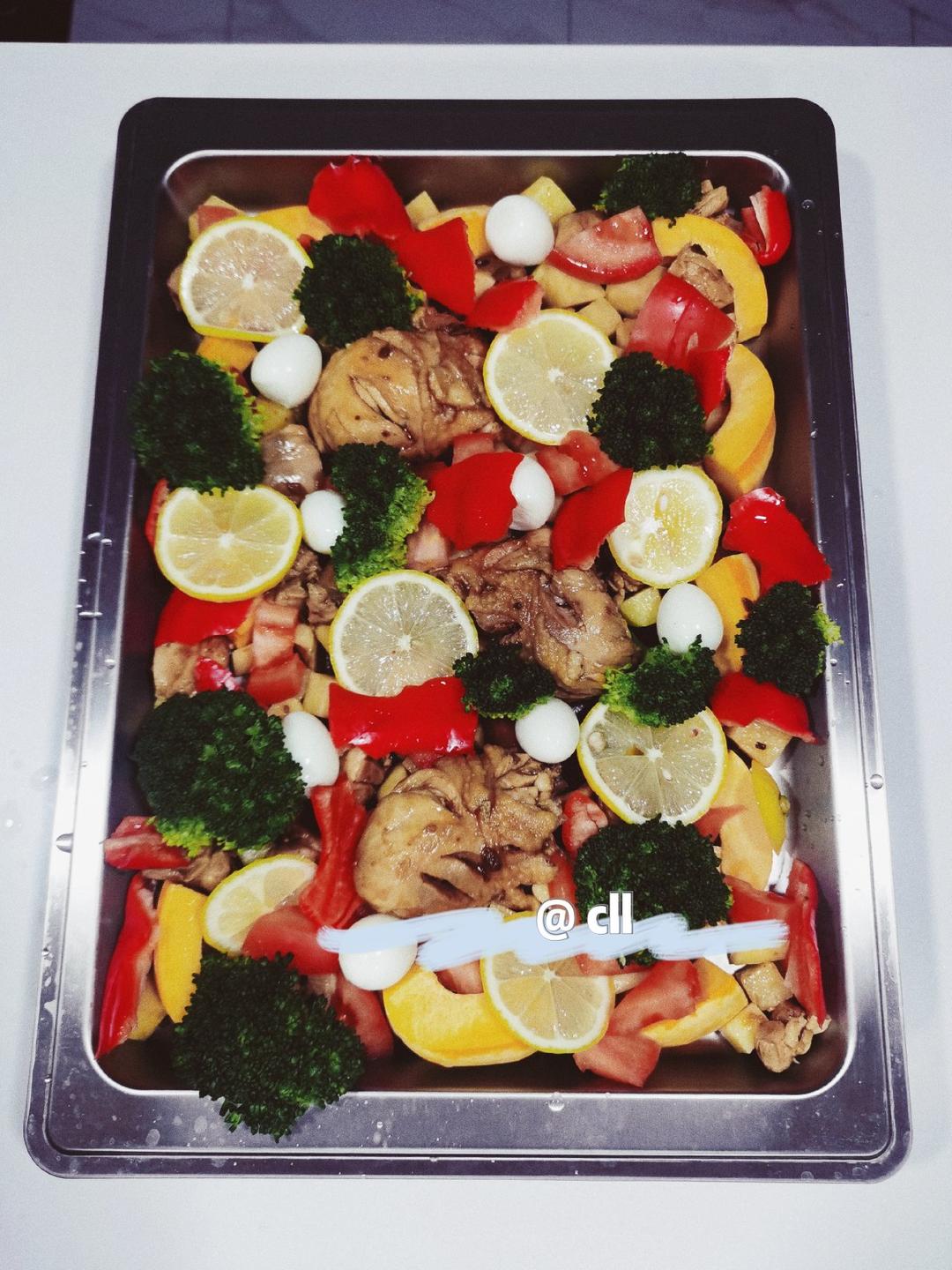 第100道减脂菜｜D6 迷迭香柠檬🍋烤鸡腿