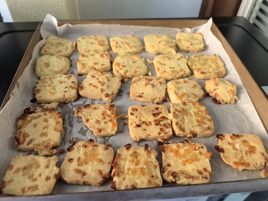 免打发❗️零失败❗️黄金芝士咸味饼干❗️