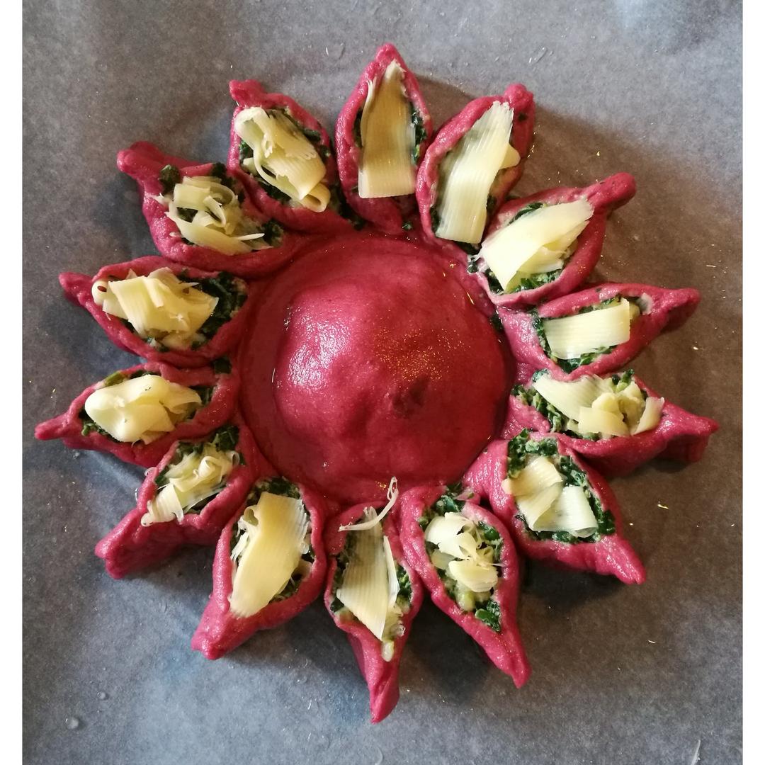 【太阳花】菠菜芝士向日葵派