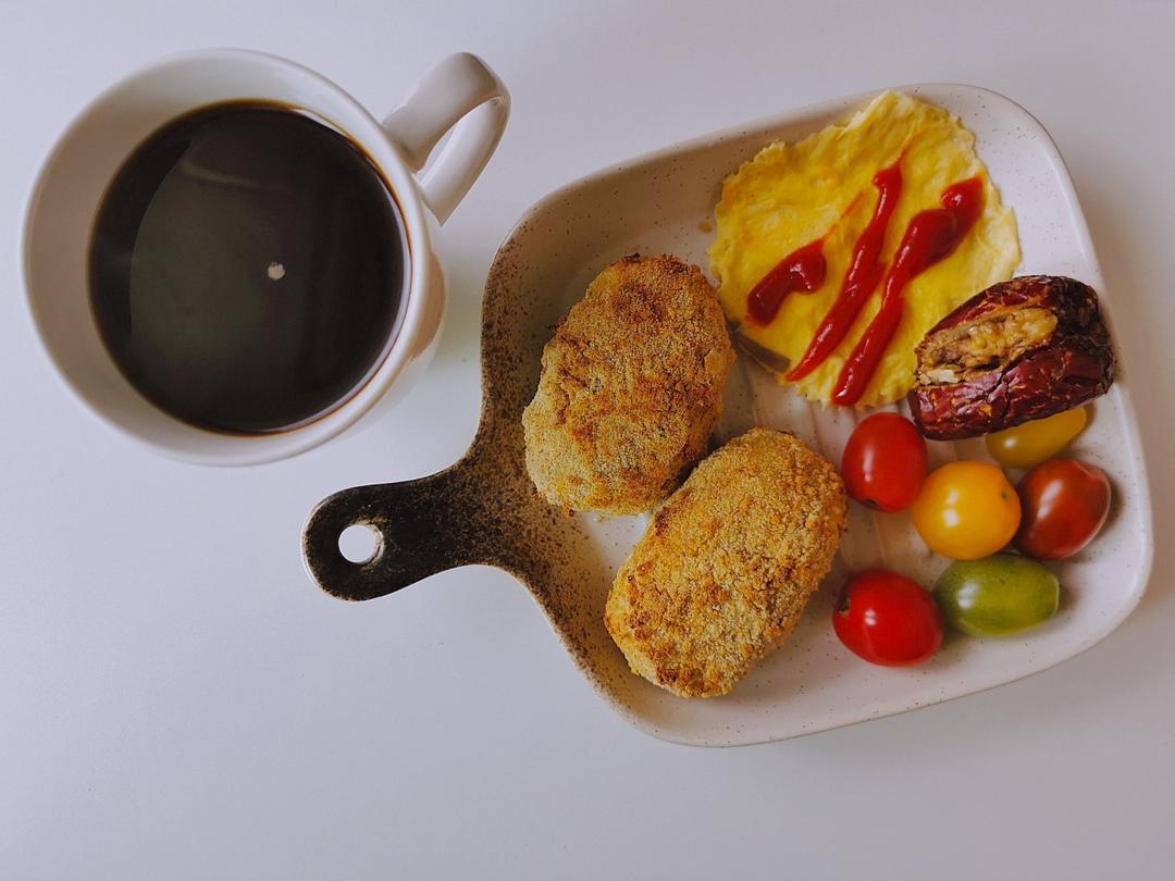 空气炸锅培根土豆饼