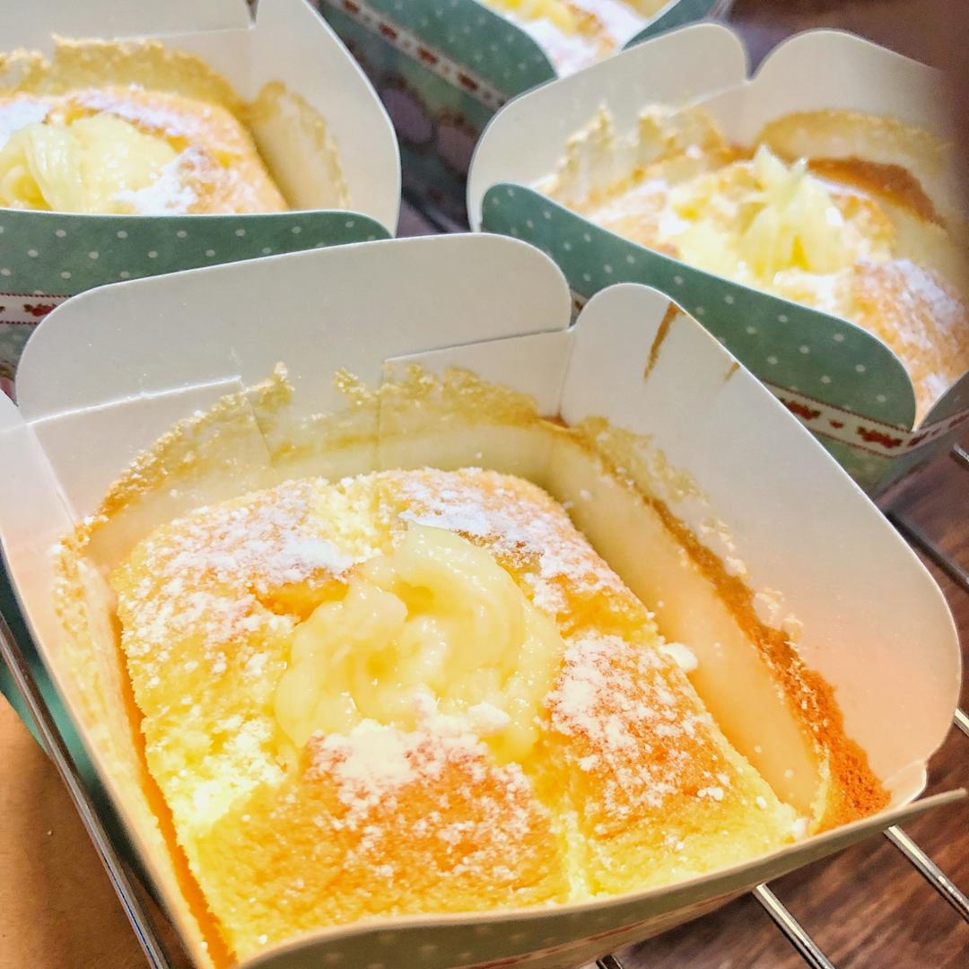 北海道戚风蛋糕(附卡仕达奶油做法)