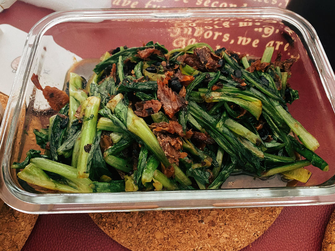 豆鼓鲮鱼油麦菜