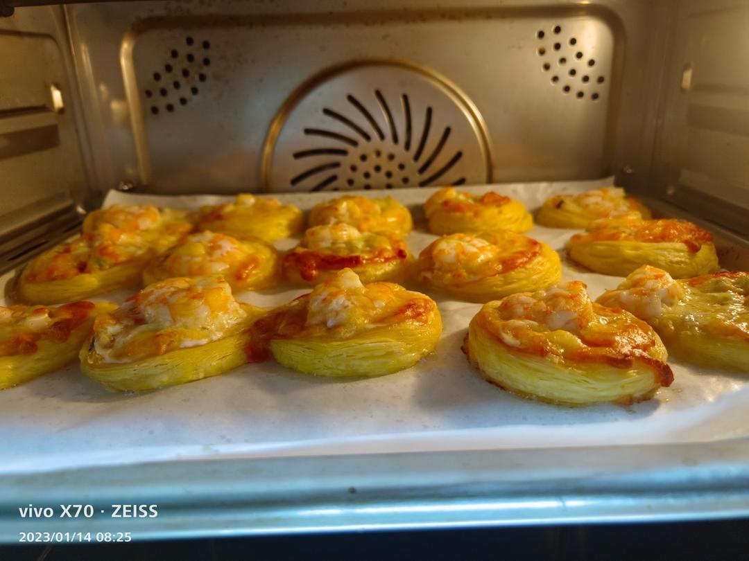 简易早餐一一虾塔