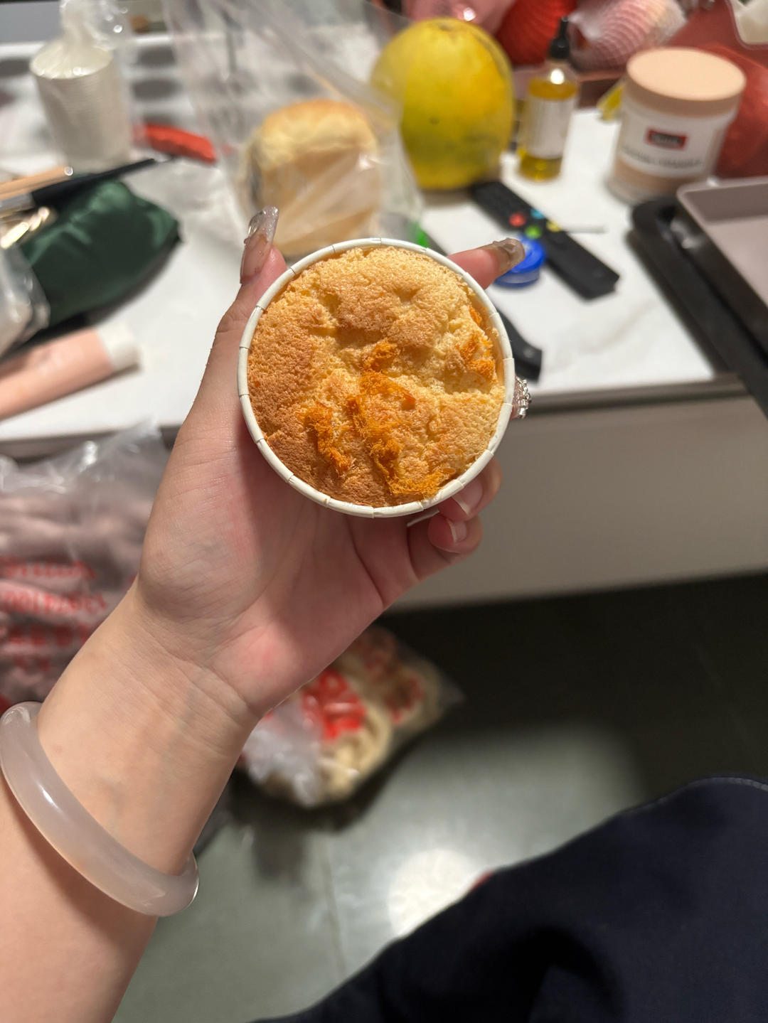 肉松拔丝小蛋糕