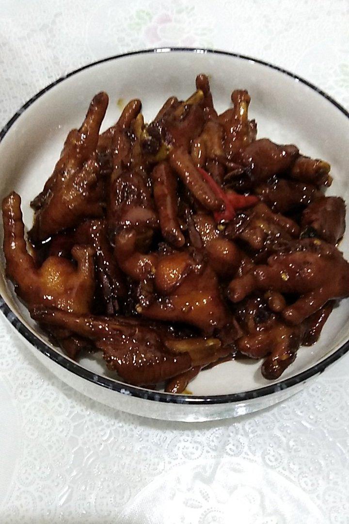 香辣烧鸡爪