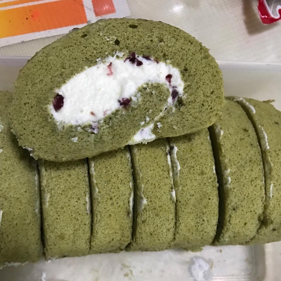 抹茶红豆蛋糕卷