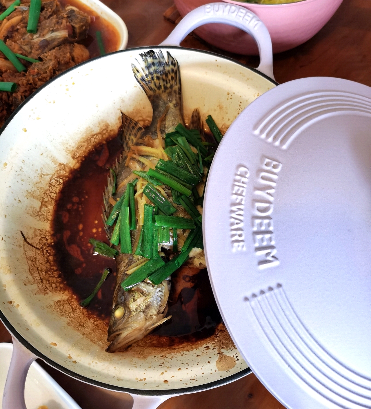 双色剁椒鱼头【4月北鼎电磁炉食谱】