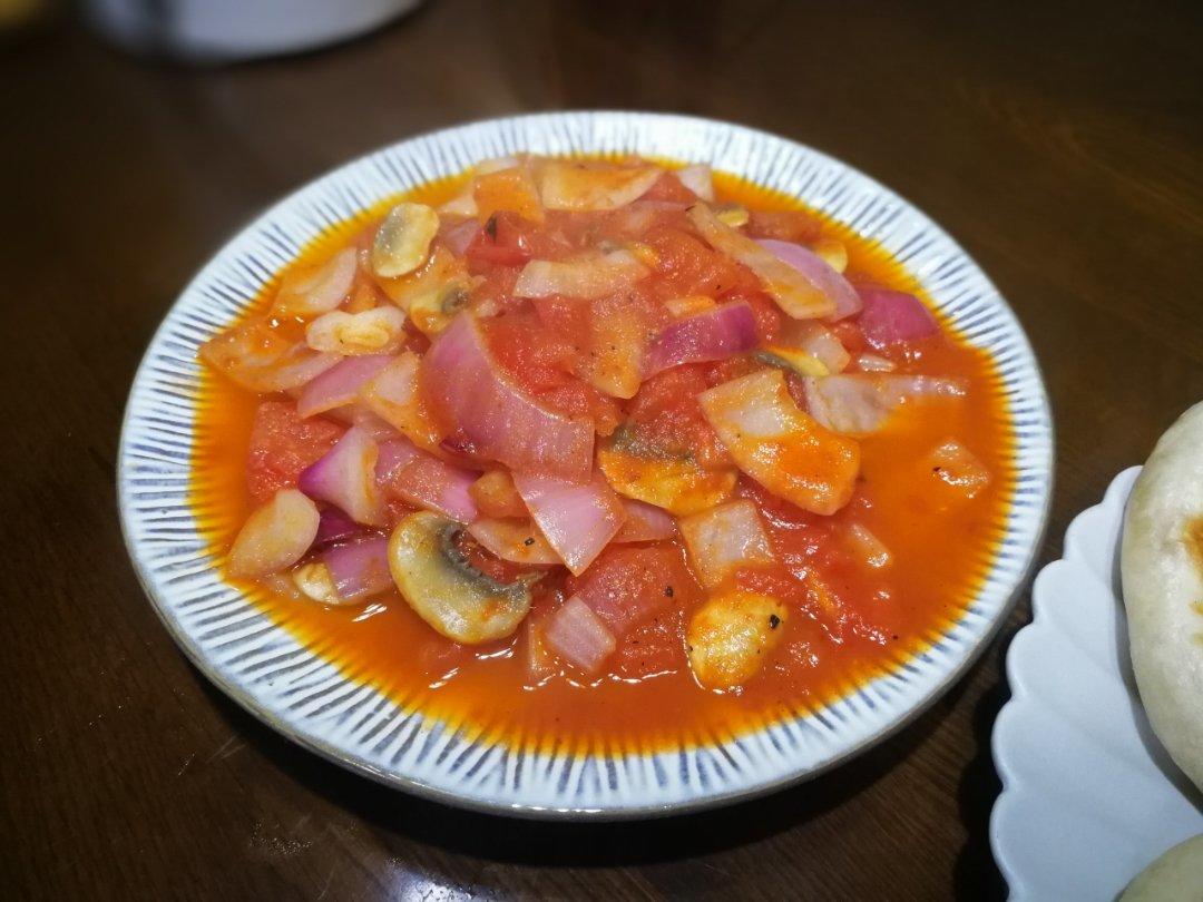 洋葱炒西红柿