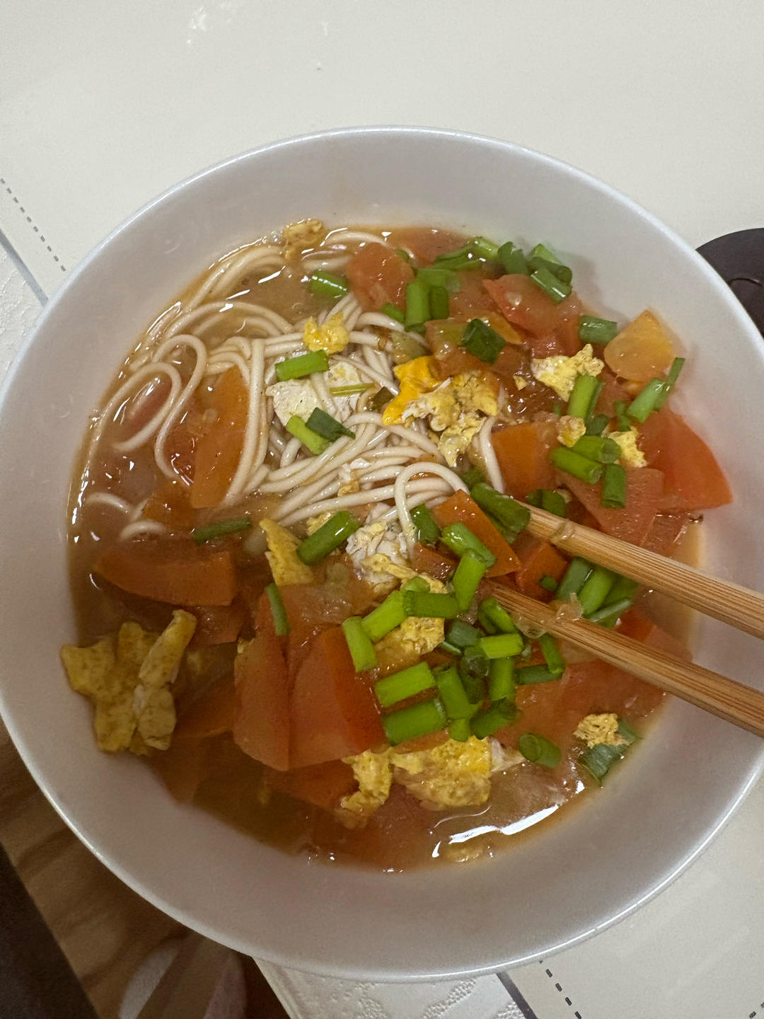 汤都要喝光的西红柿鸡蛋面