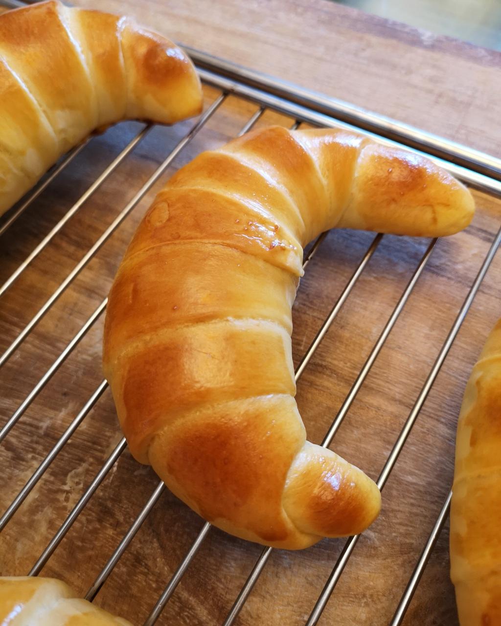 真是个小可爱做的牛角面包