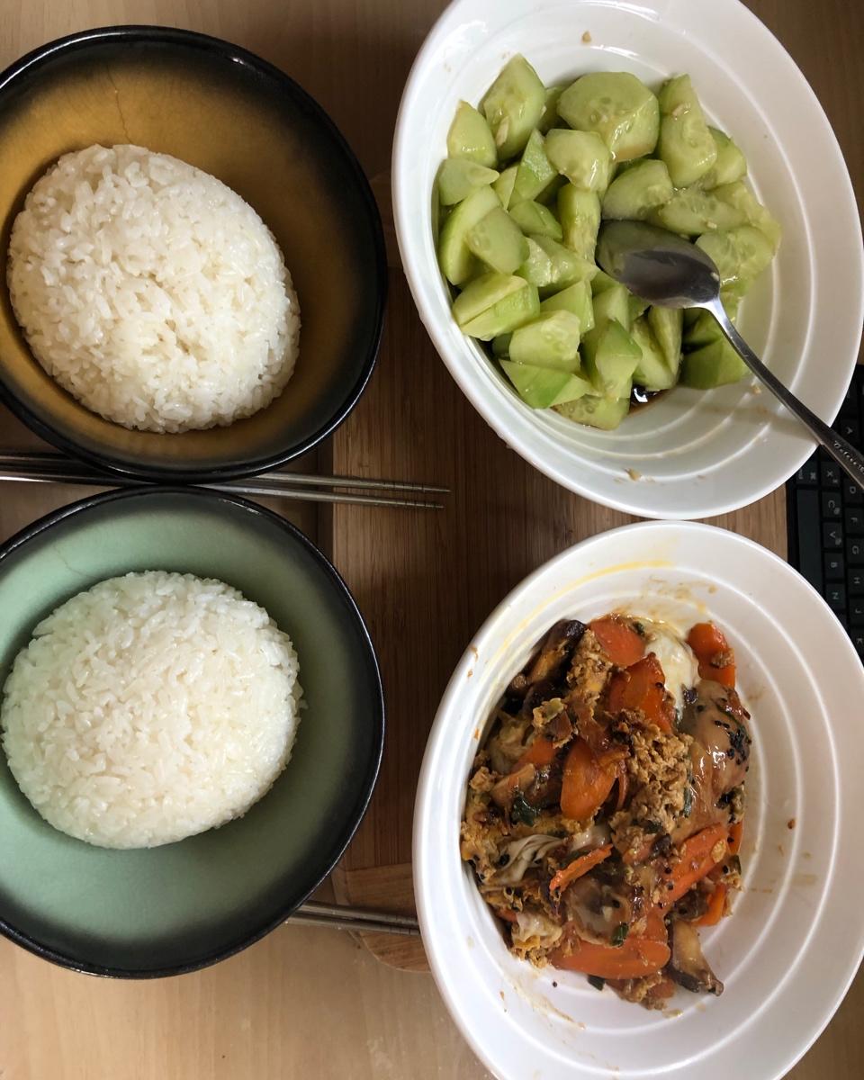 亲子丼鸡腿鸡蛋饭