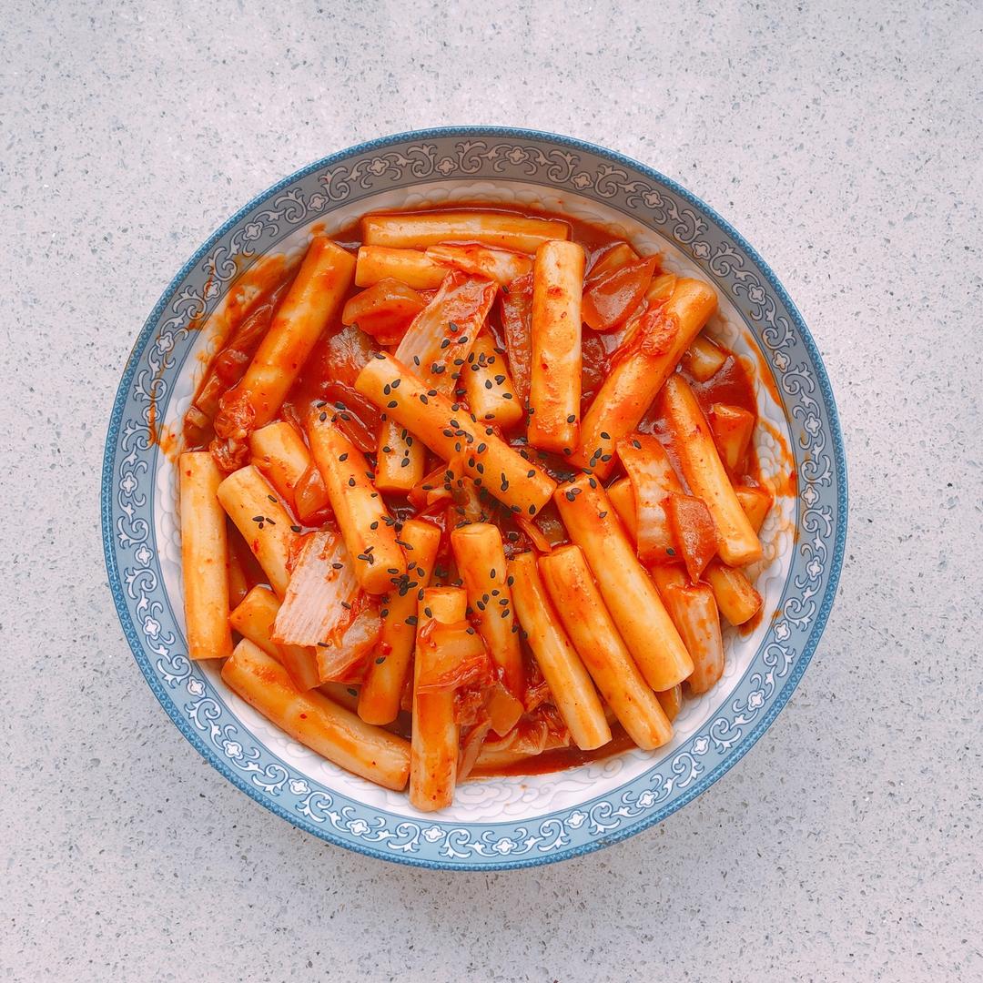 韩式辣炒年糕（or网红芝士套路之芝心年糕）