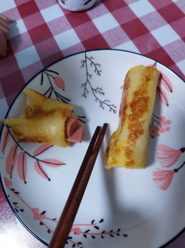 一口爆浆✅10分钟搞定的营养早餐‼️火腿吐司卷