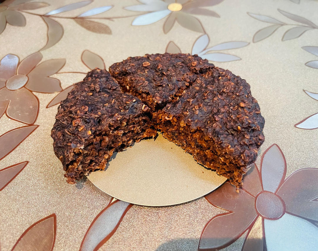 蓝莓燕麦蛋糕0糖油0面粉减脂期解馋甜品