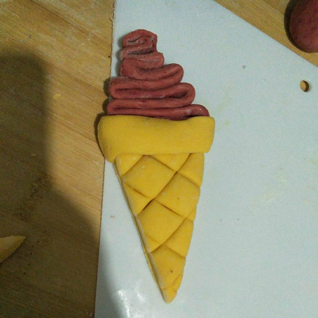 【造型馒头】冰淇淋馒头