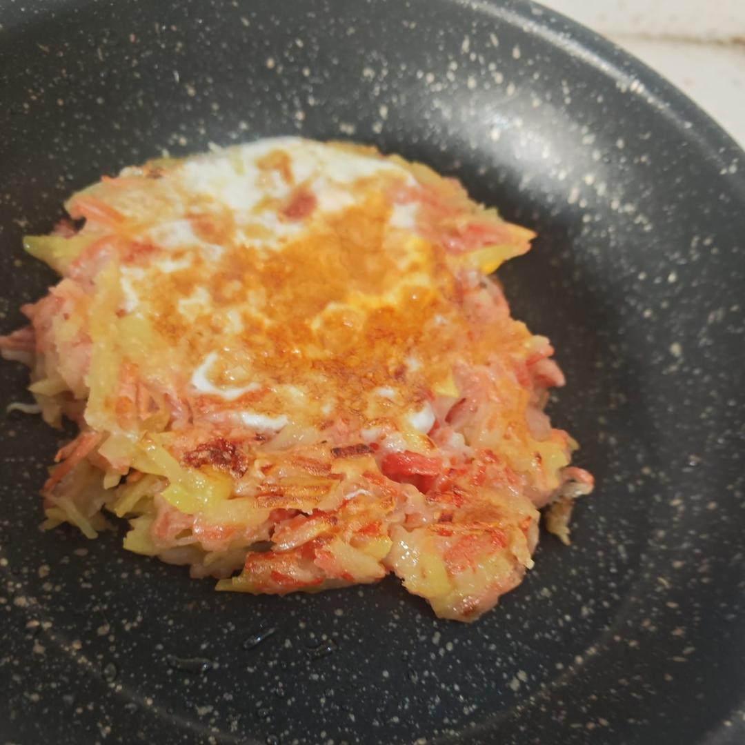 土豆丝胡萝卜丝早餐饼