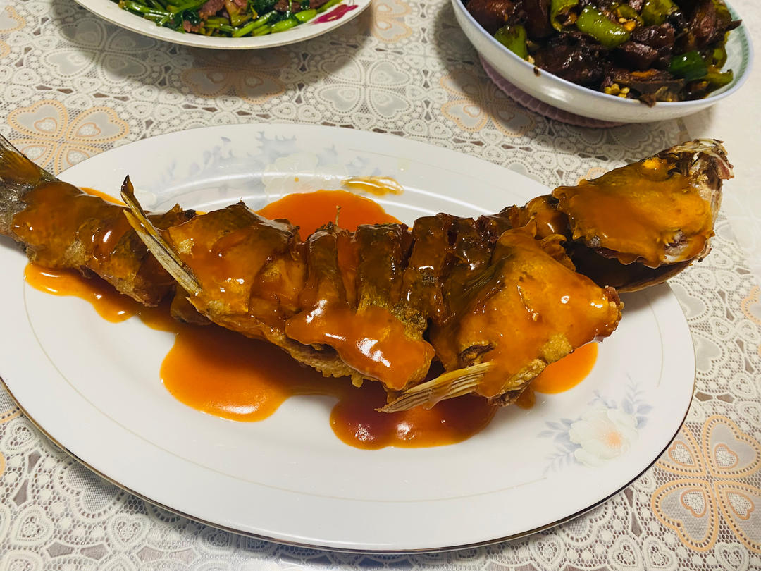 🔥糖醋鲤鱼🐟寓意鱼跃龙门.步步高升‼️