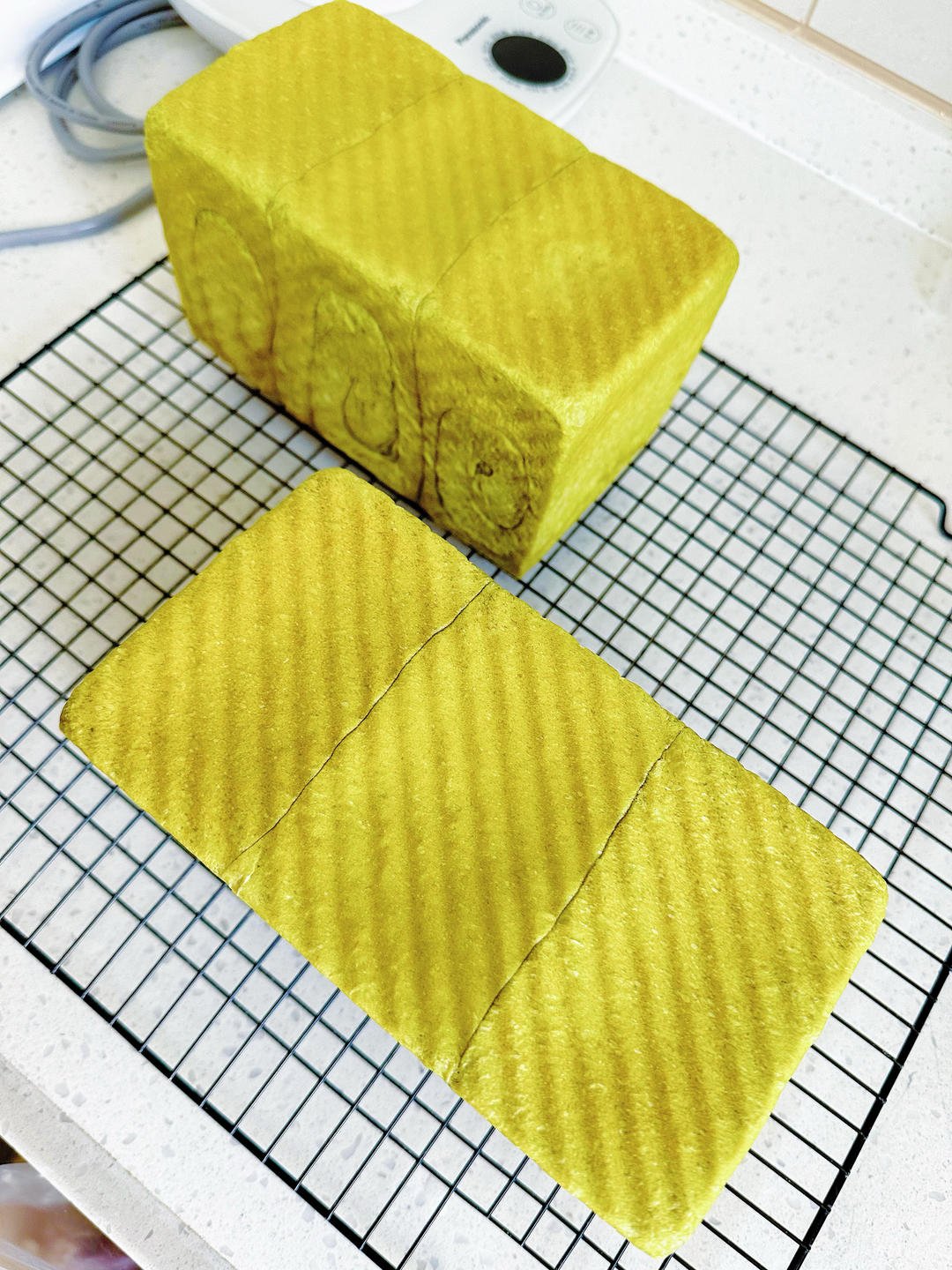 ☁️云朵般柔软🍵日式抹茶生吐司（冷藏中种）💯