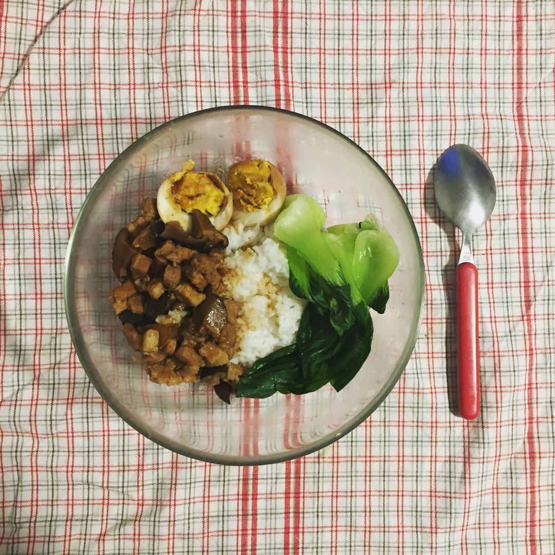 洋葱酥卤肉饭