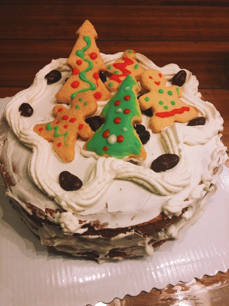 过个萌萌的圣诞节——圣诞欢乐巧克力裸蛋糕