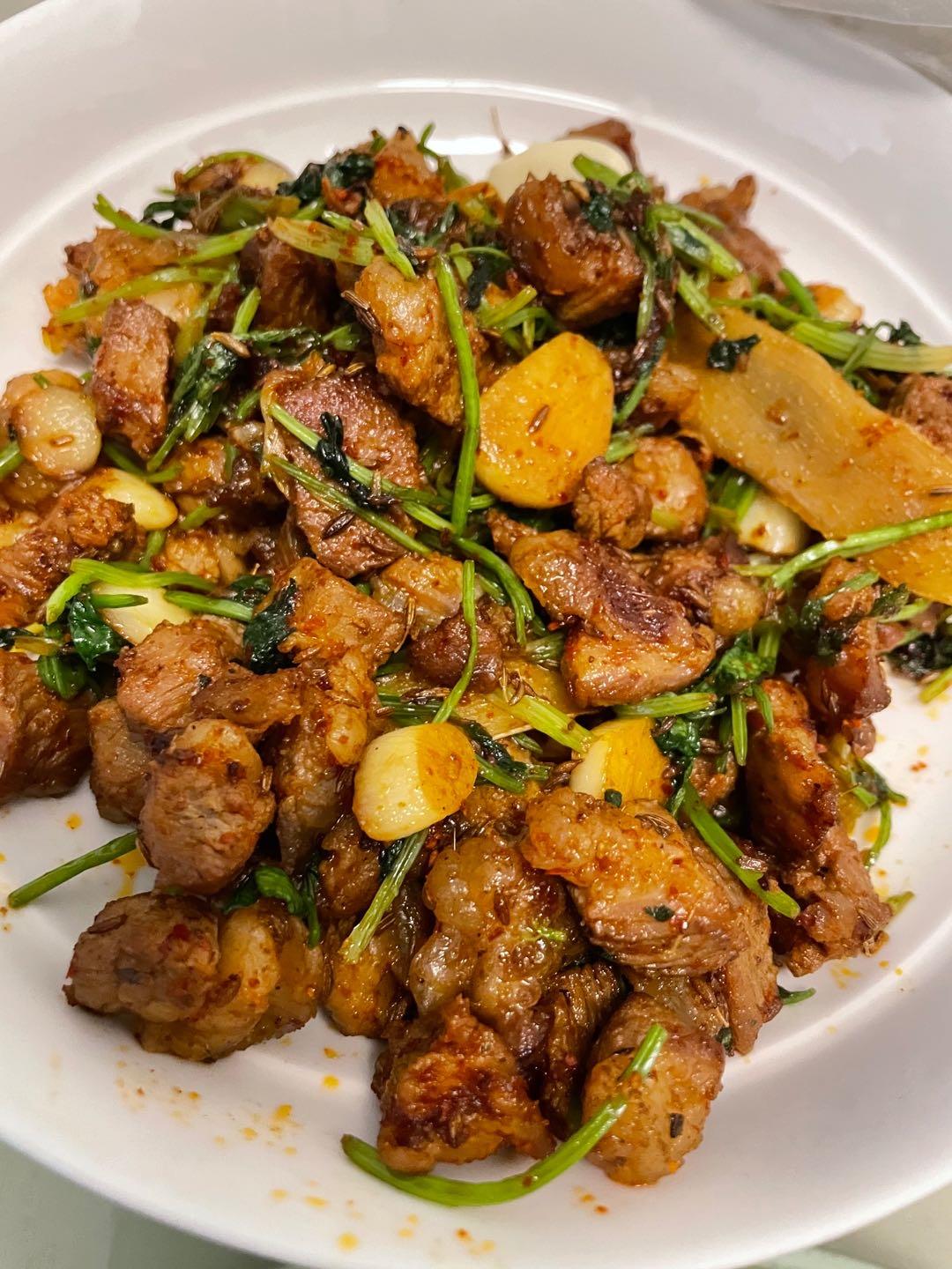 孜然羊肉片