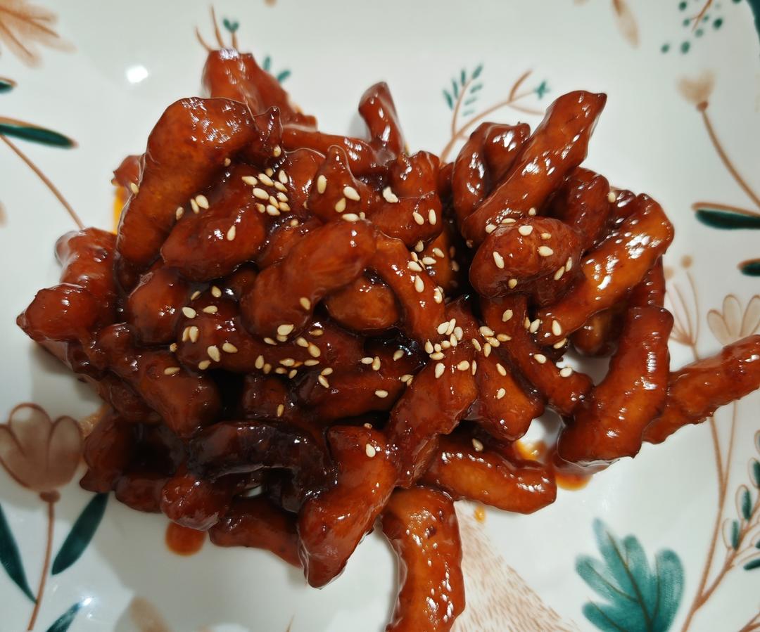 酸甜可口的糖醋里脊(鸡胸肉版)