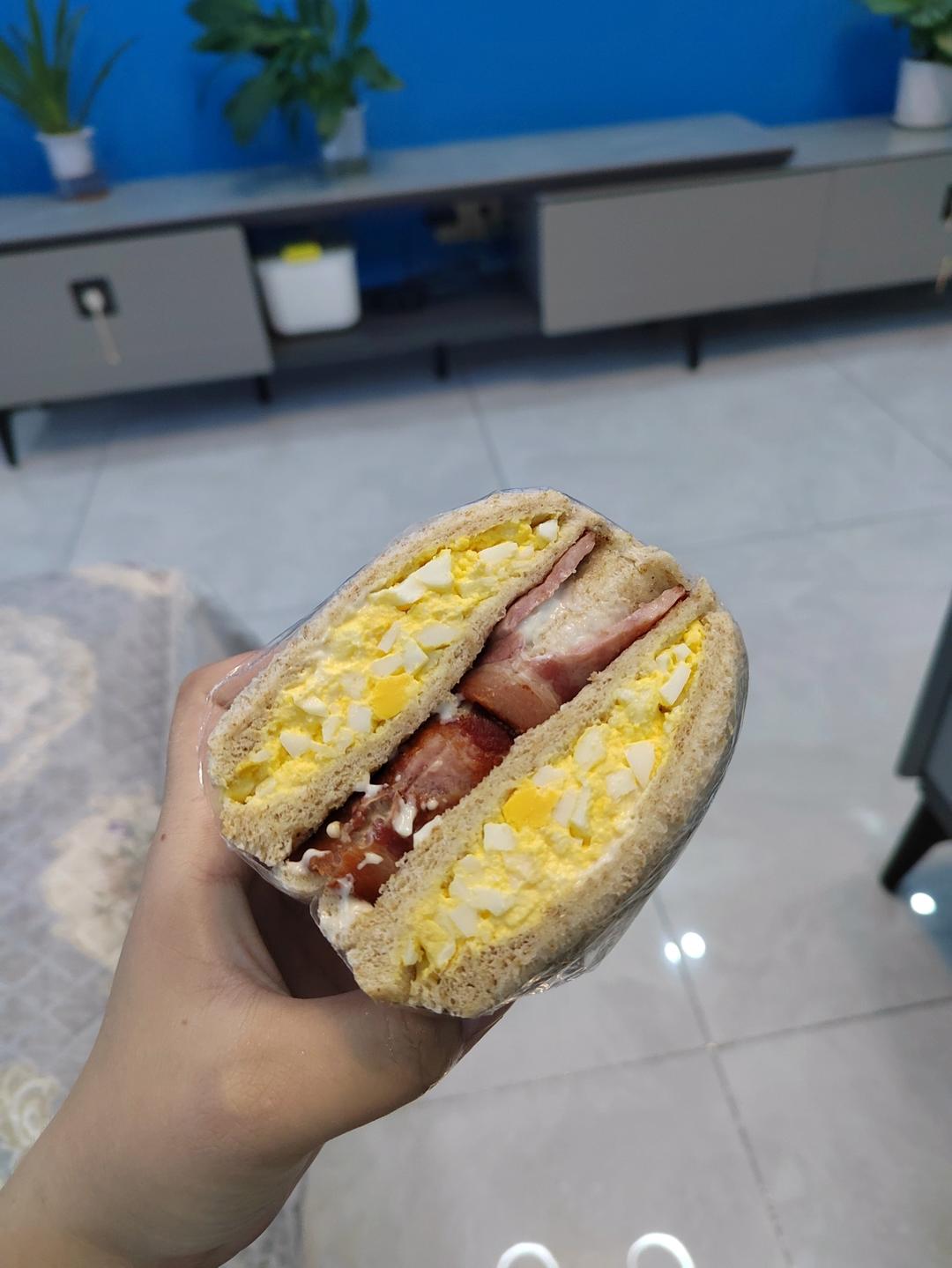 🥪鸡蛋火腿三明治