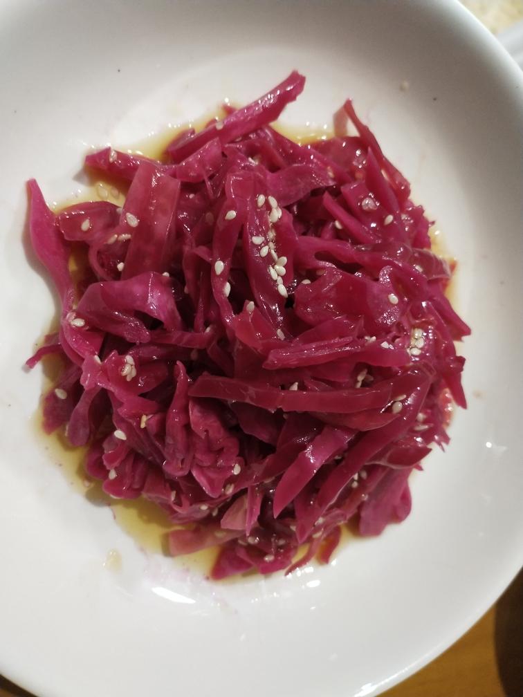 芝麻油拌紫甘蓝泡菜