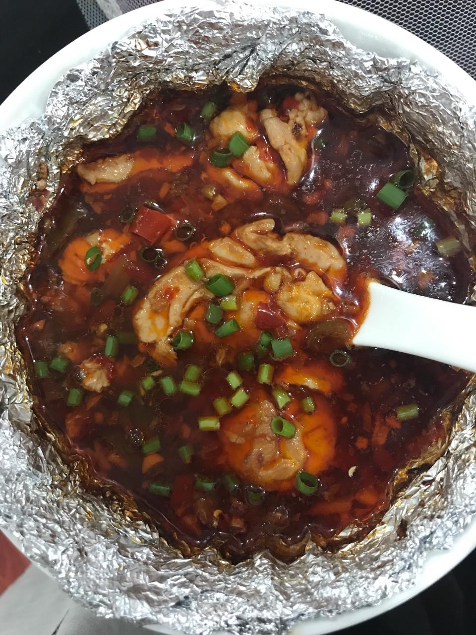 裴紫菡做的烤脑花烤箱版