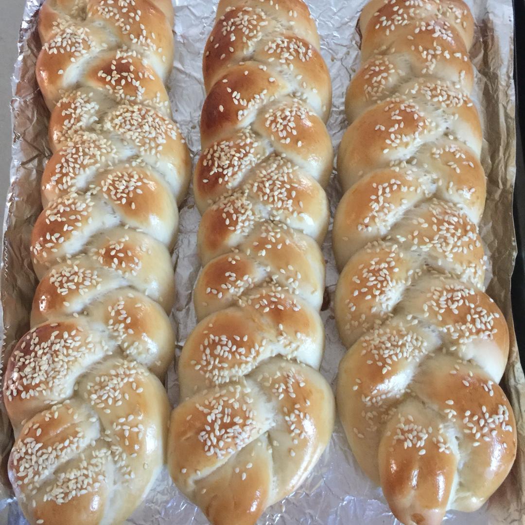 酸奶辫子面包（一次发酵）