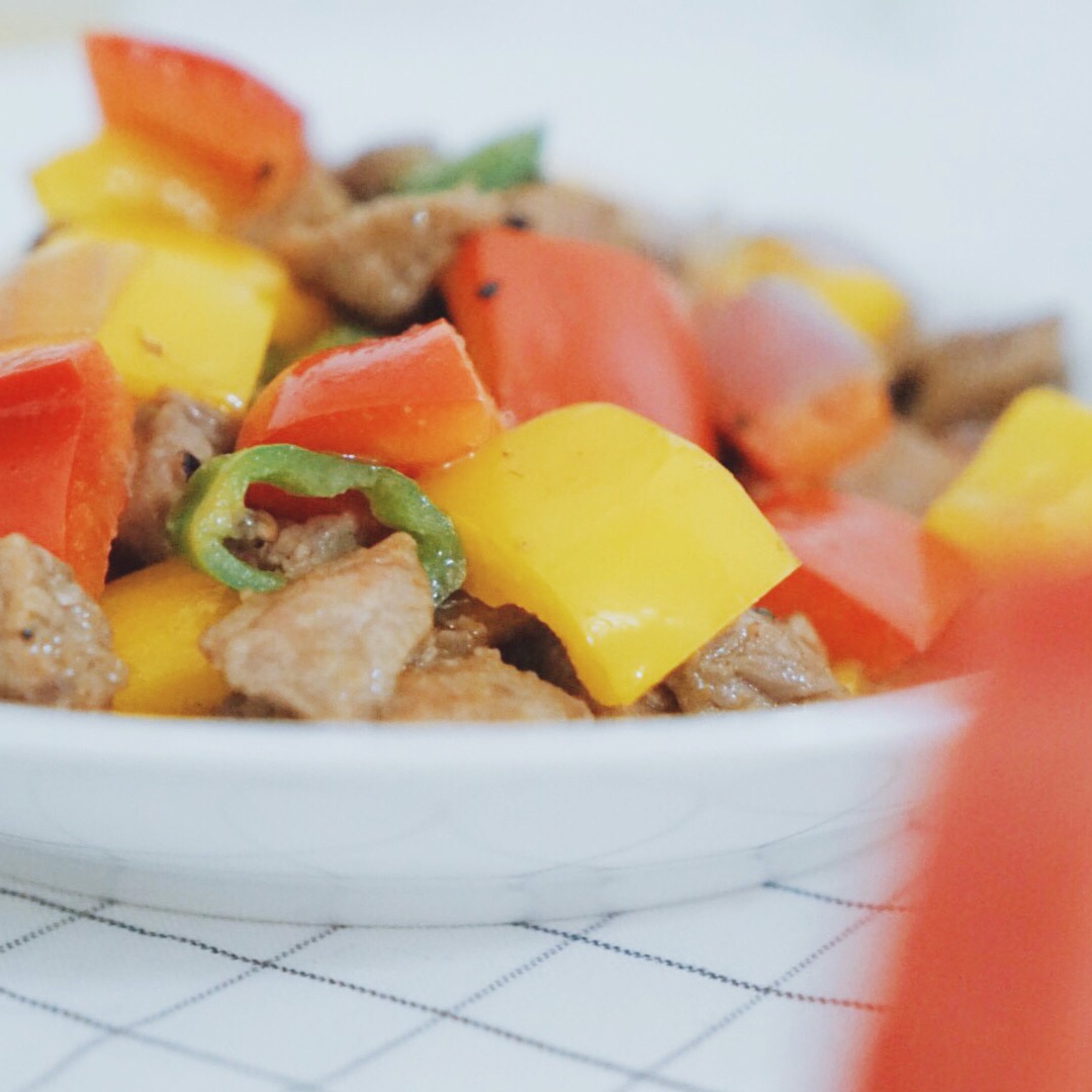 孜然牛肉粒