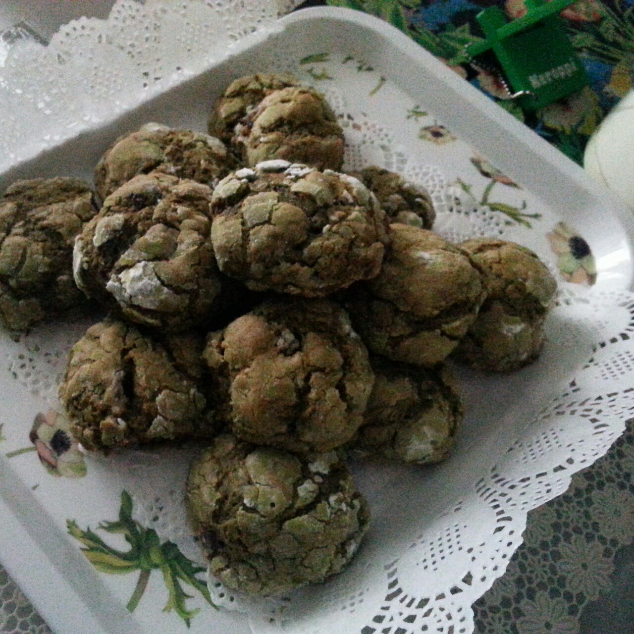 抹茶奶酪巧克力曲奇 Matcha Cream Cheese Choc Cookies